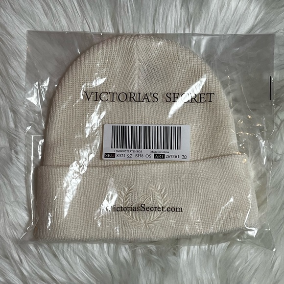 PINK VS Rib Knit Beanie - Picture 3 of 3